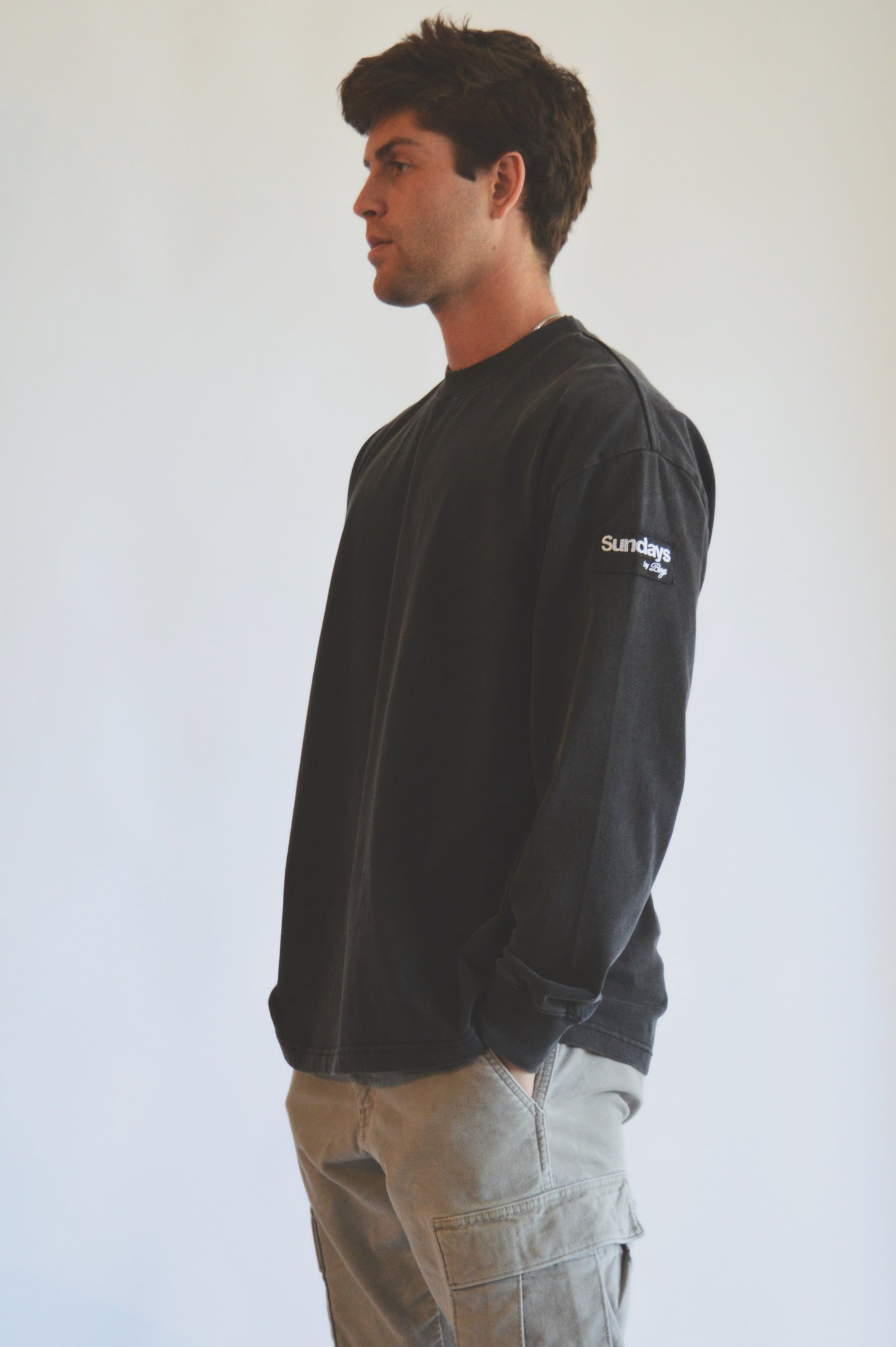 Distressed Long Line | Vintage Black