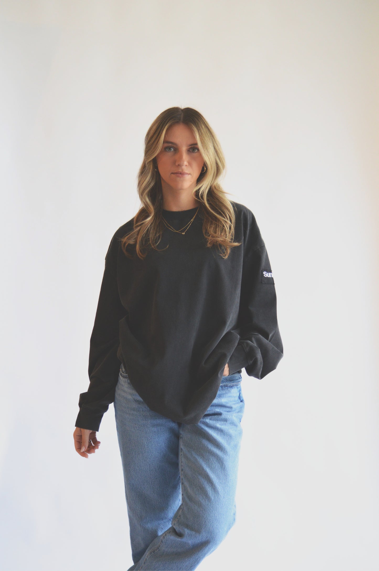 Distressed Long Line | Vintage Black