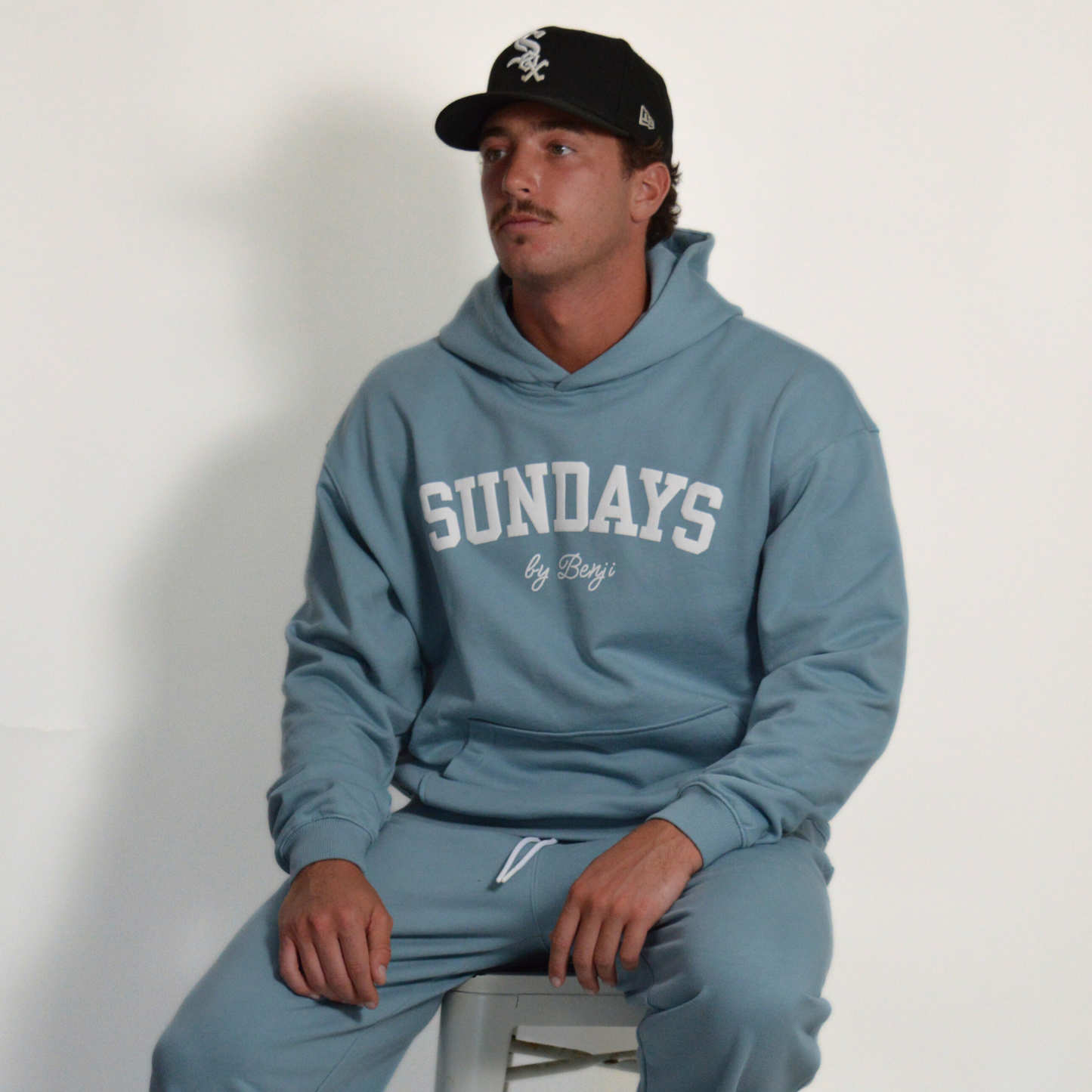 Varsity Hoodie | Dusty Blue