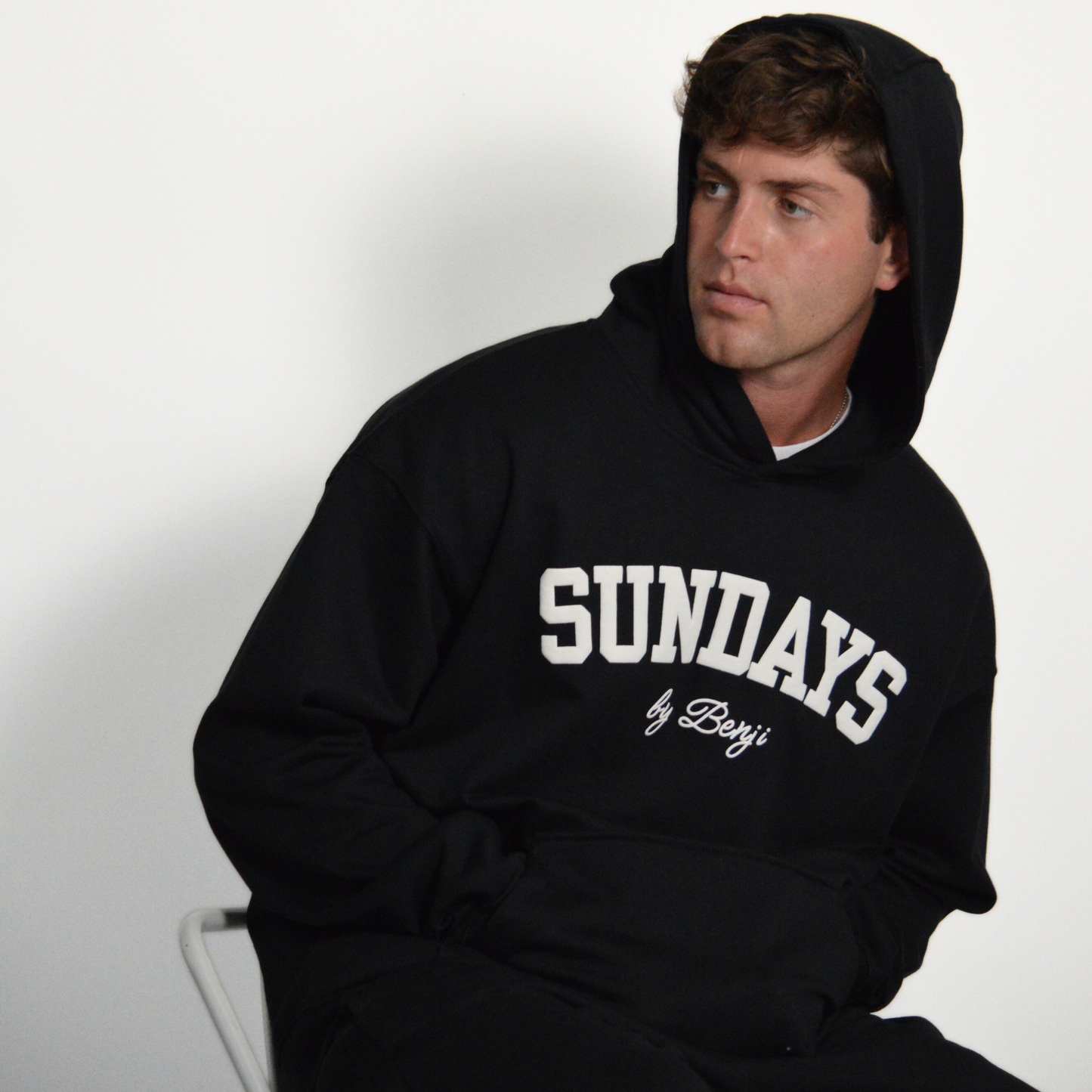 Varsity Hoodie | Black & Bone