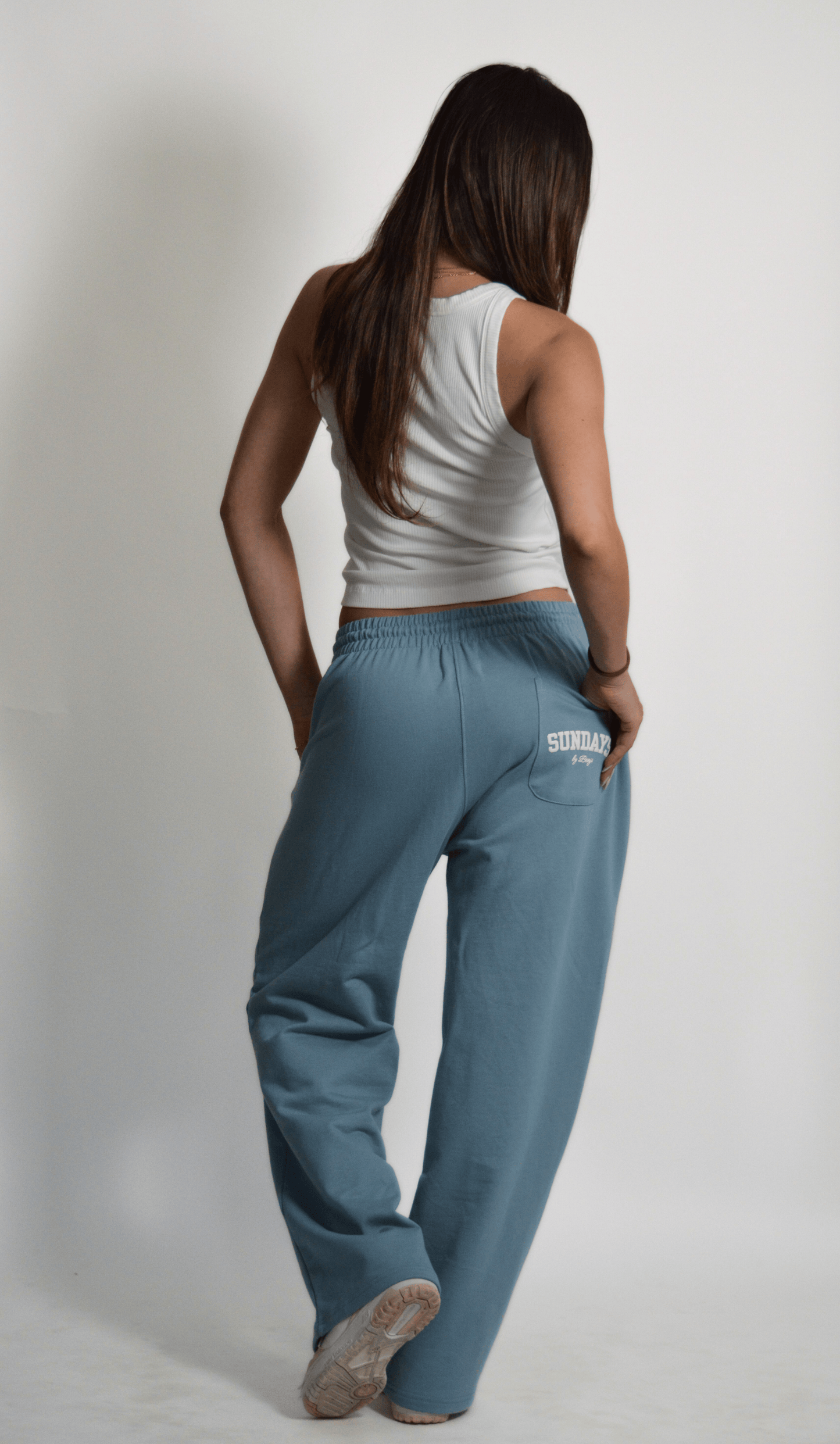 Varsity Sweatpants | Dusty Blue