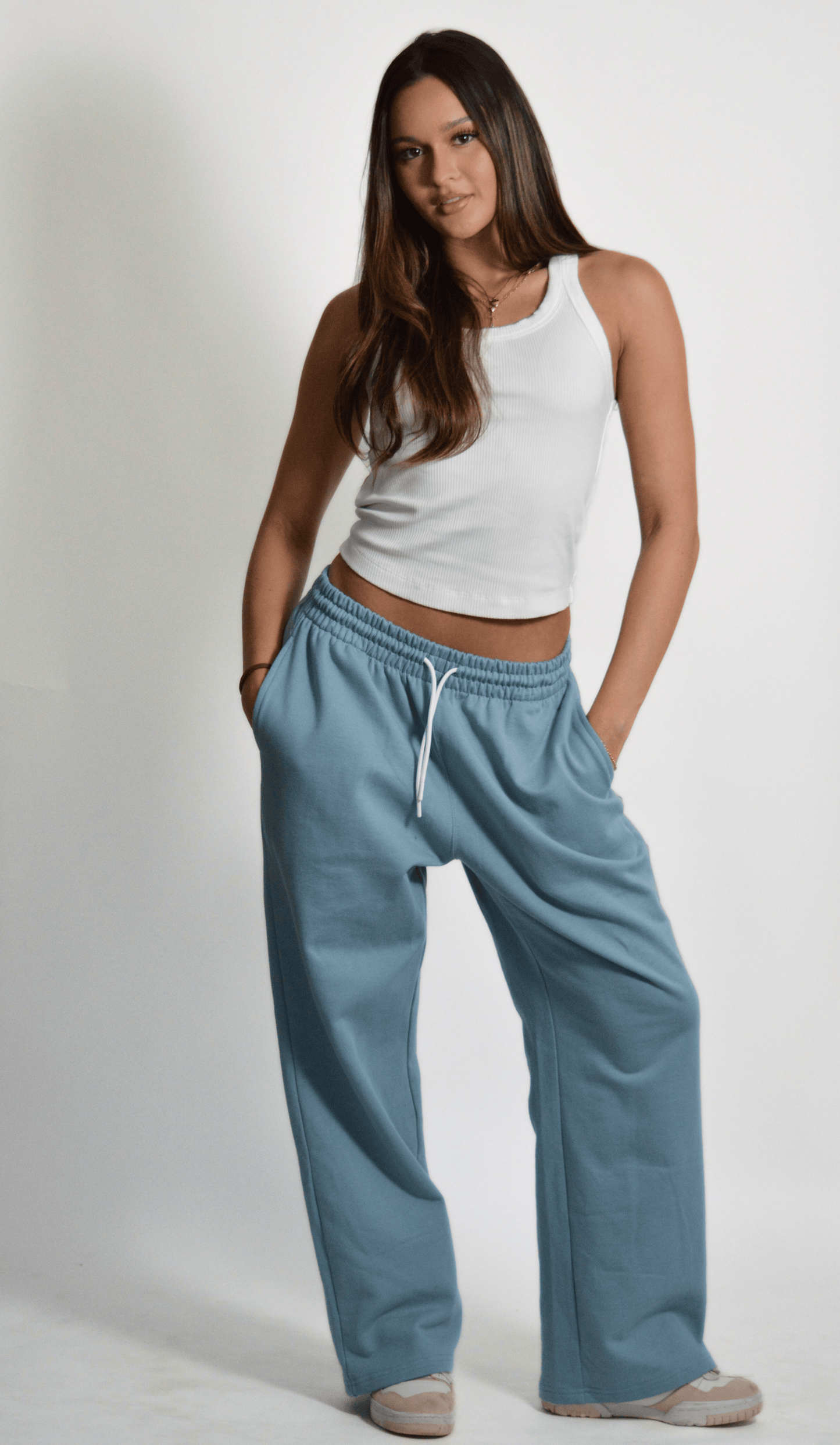 Varsity Sweatpants | Dusty Blue