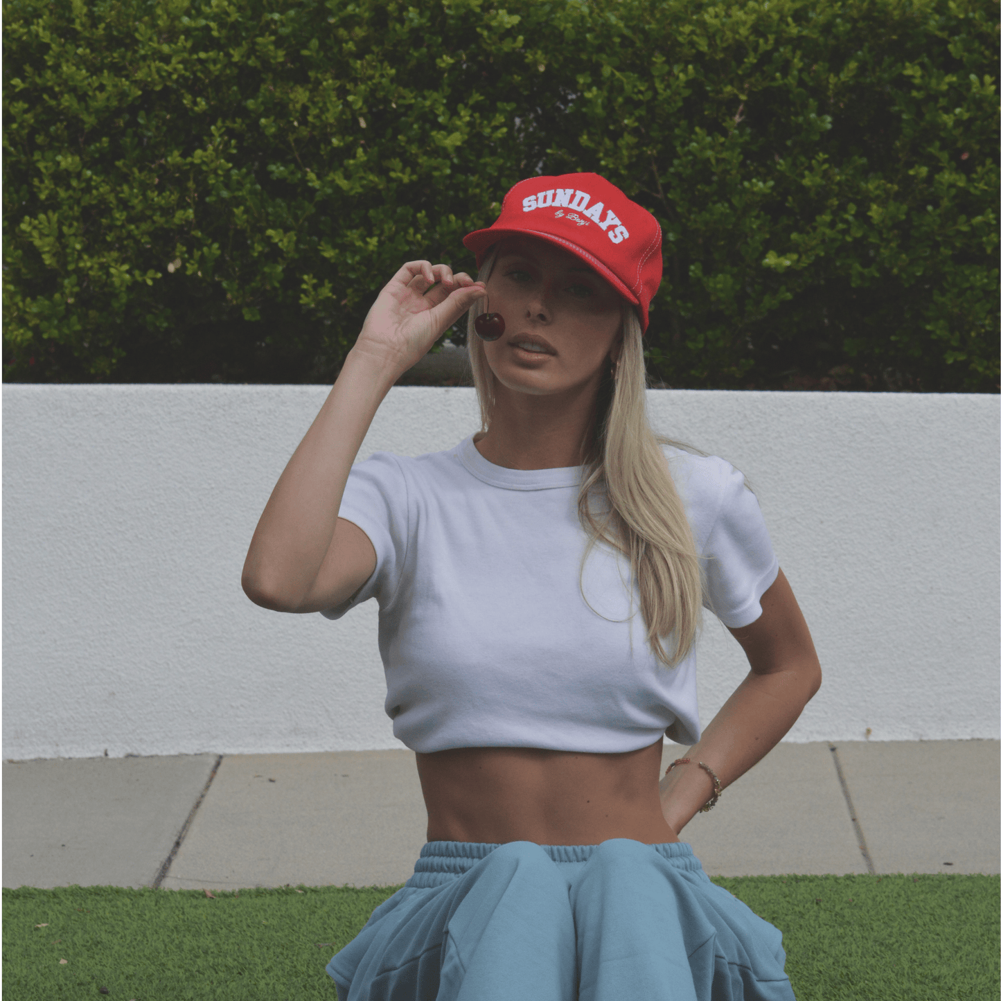 Varsity Hat | Cherry