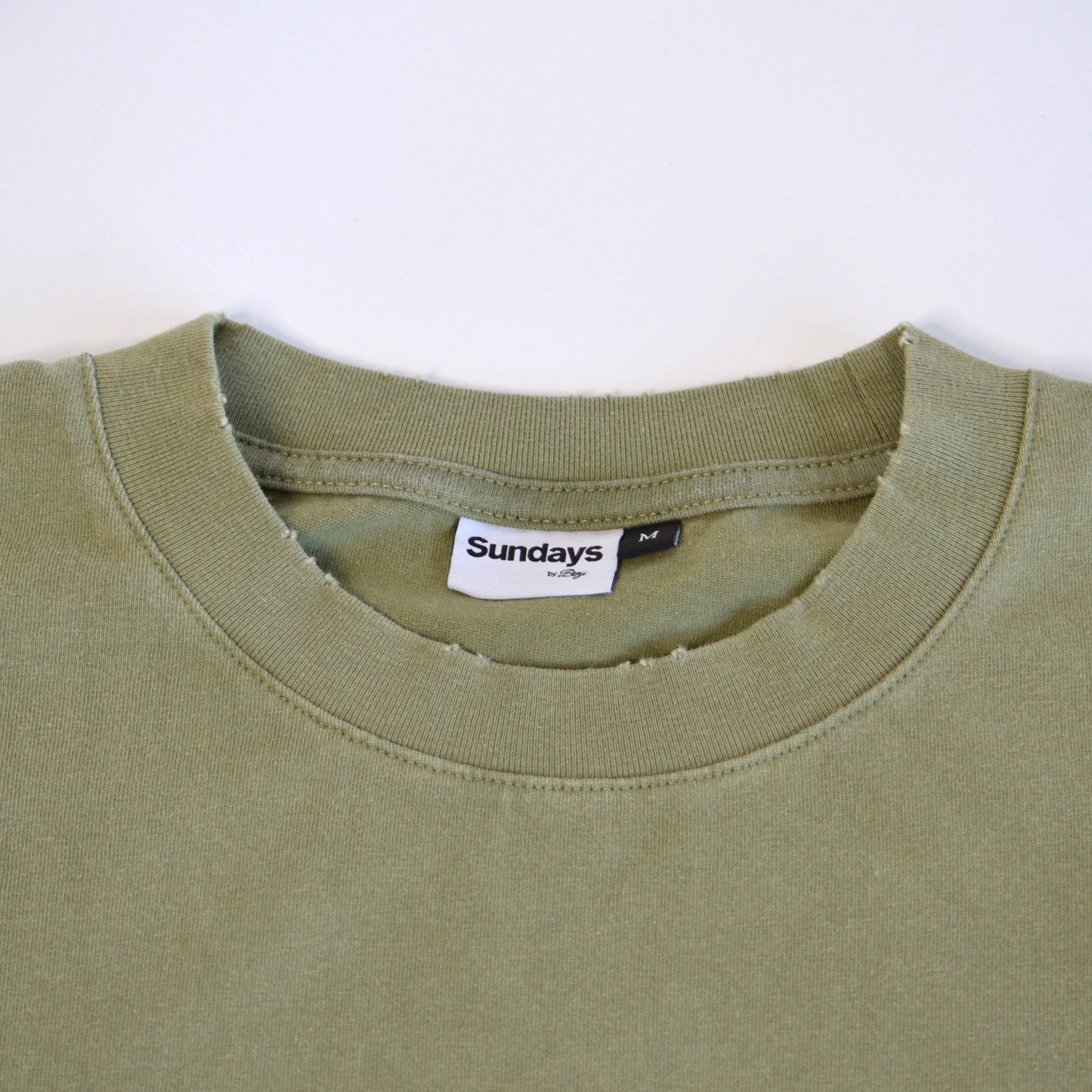 Distressed Long Line | Vintage Olive