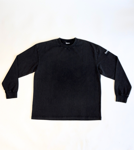 Distressed Long Line | Vintage Black